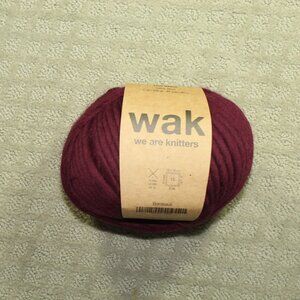 Brand New We Are Knitters WAK The Wool Yarn Bordeaux 7 Oz 200g Ball 1 Skein